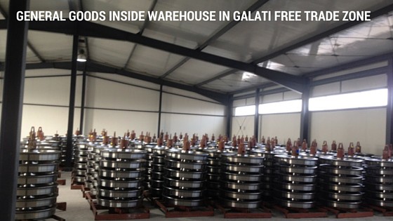 General goods inside Galati Free Zone warehouse