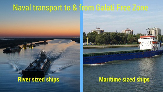 Naval transport Galati Free Zone